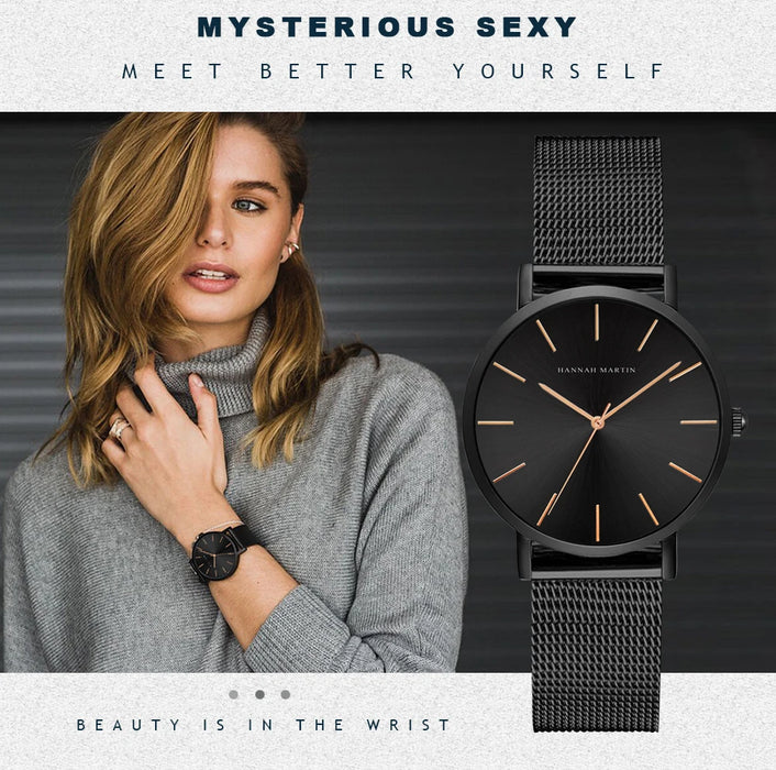 Drop Shipping A++++ Cinturino in acciaio inossidabile di qualità Movimento al quarzo giapponese Orologio da polso di lusso da donna completamente in oro rosa impermeabile