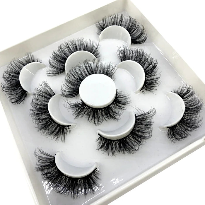 2023 Nuovo 5 paia ciglia finte naturali ciglia finte trucco lungo ciglia di visone 3d estensione ciglia ciglia di visone ciglia corte