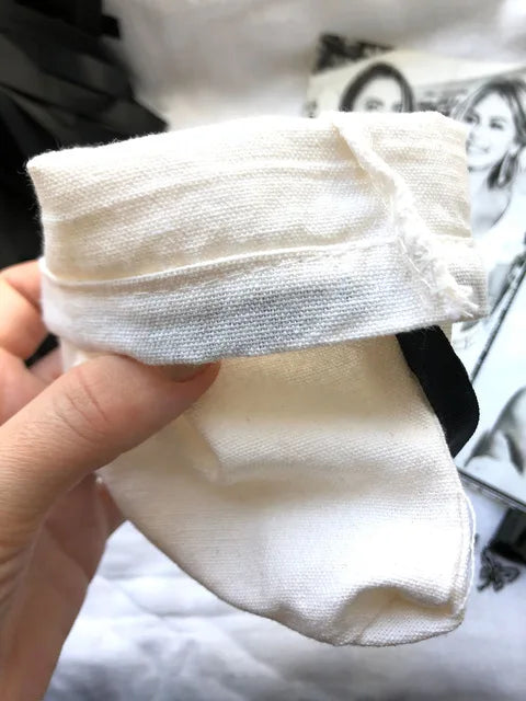 Piccoli sacchetti regalo in cotone bianco 5x7 cm 8x10 cm 9x12 cm Sacco bomboniera per caramelle per feste Borsa personalizzata con coulisse in mussola Custodia con logo per gioielli