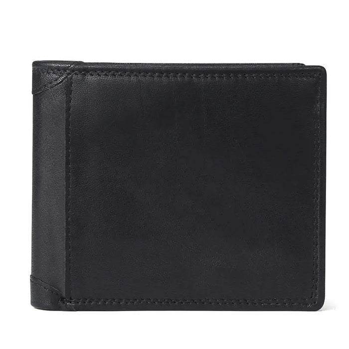 Portafogli da uomo in vera pelle di mucca con tasca portamonete portafoglio da uomo Vintage con blocco RFID portafoglio da uomo in vera pelle con porta carte