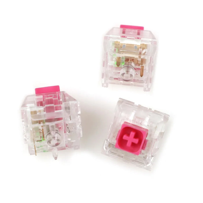 Scatola Kailh all'ingrosso Royal Navy Blue Jade Pink Crystal Box Interruttori a 3 pin Interruttori Cherry MX compatibili impermeabili IP56