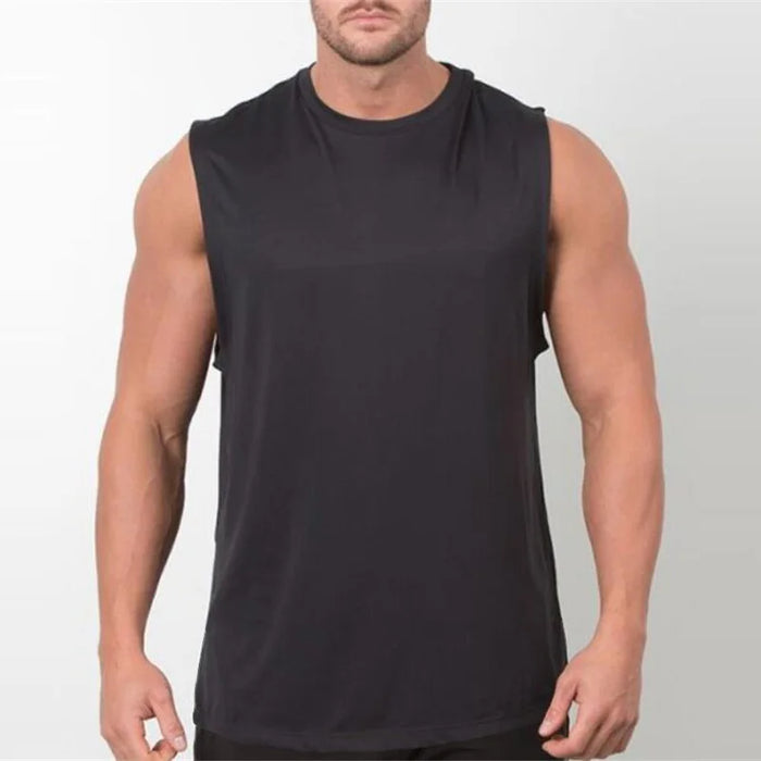 Canotta tinta unita nuovissima Canotta da bodybuilding da uomo Canottiera da palestra Camicia senza maniche Abbigliamento fitness vuoto Abbigliamento sportivo Gilet muscolare