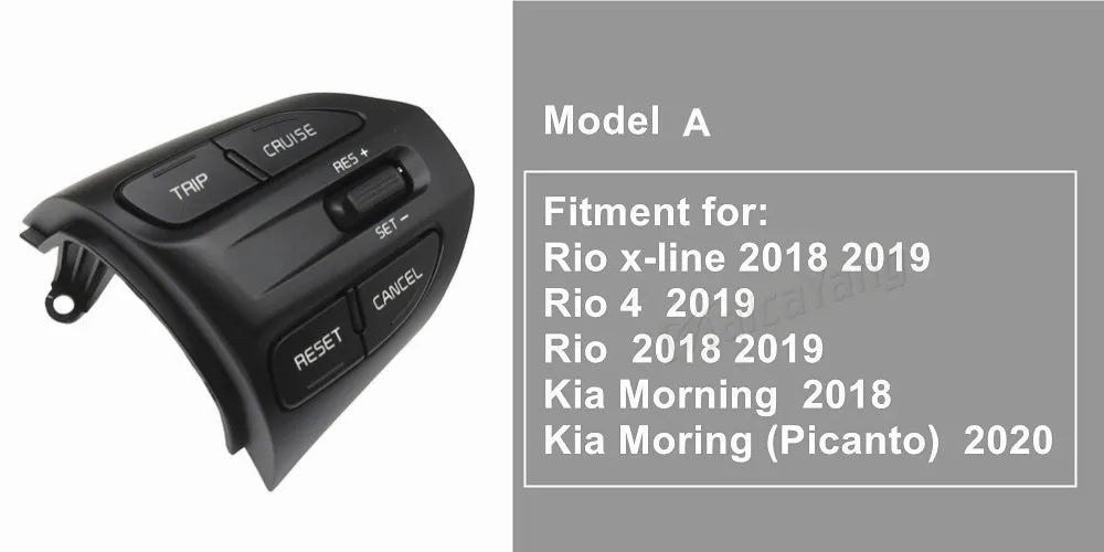 Pulsante al volante per KIA K2 RIO 2017 2018 2019 2020 2021 RIO X LINE Pulsanti Bluetooth Phone Cruise Control Volume.