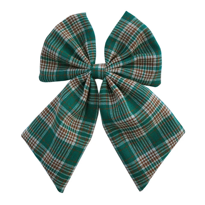 Fiocchi per capelli in cotone e lino Boutique Fermagli per capelli Neonate Donne Grandi mollette per fiocco da marinaio Fermagli per capelli Accessori per capelli Copricapo