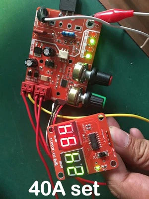 NY-D01 100A/40A Scheda di controllo della saldatrice a punti Saldatore Trasformatore Pannello di controllo Parti Regolare il tempo Corrente Display digitale