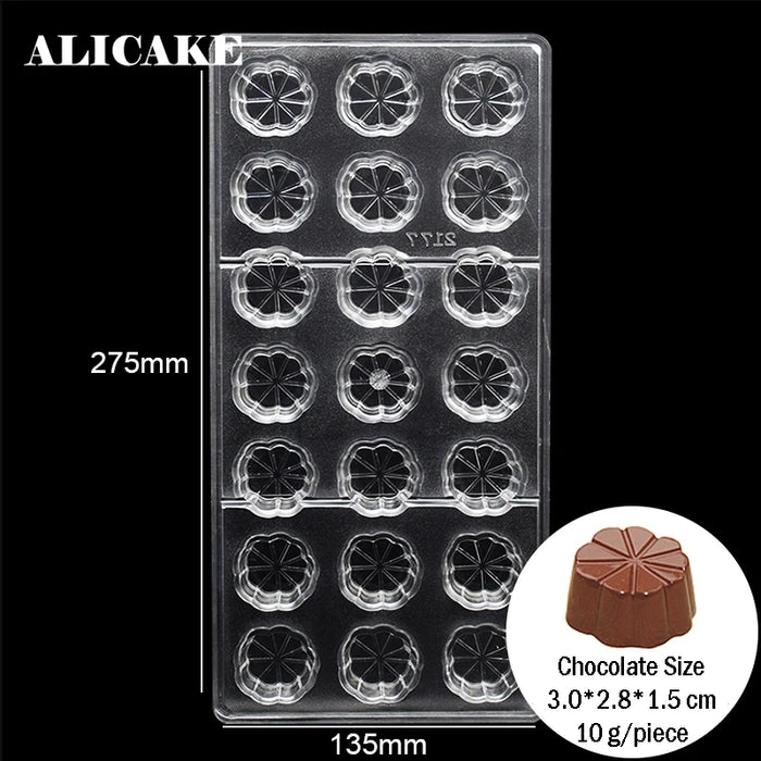 Stampo per cioccolato in policarbonato Stampi professionali per caramelle Bonbon Bar Stampo acrilico Dolciumi Cottura Pasticceria Utensili da forno