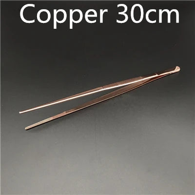 Pinzette per cucina e bar in acciaio inossidabile da 30 cm Pinze per alimenti Cucina Pinzette mediche Strumento da bar
