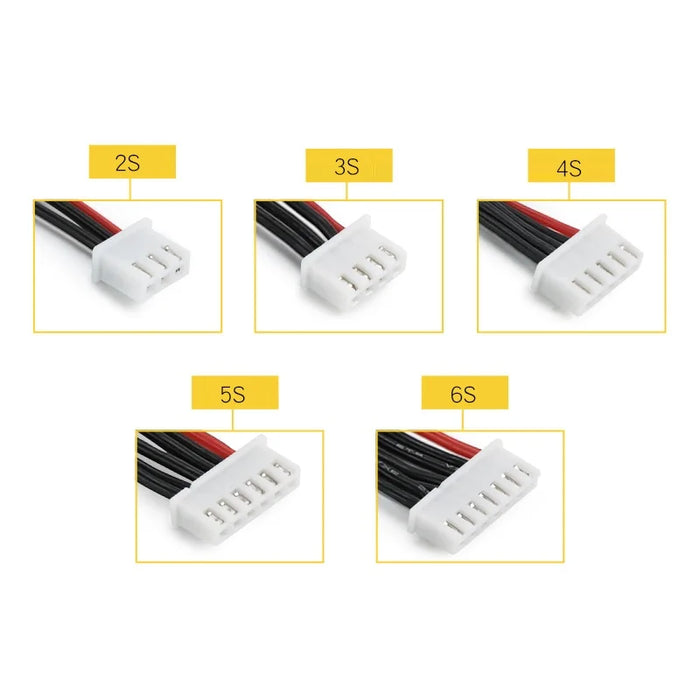 Buona Qualità 2s 3s 4s 5s 6s LiPo Batteria Bilanciamento Caricatore Spina Linea/Filo/Connettore 22AWG 100mm JST-XH Cavo Bilanciatore 5 Pezzi/lottp