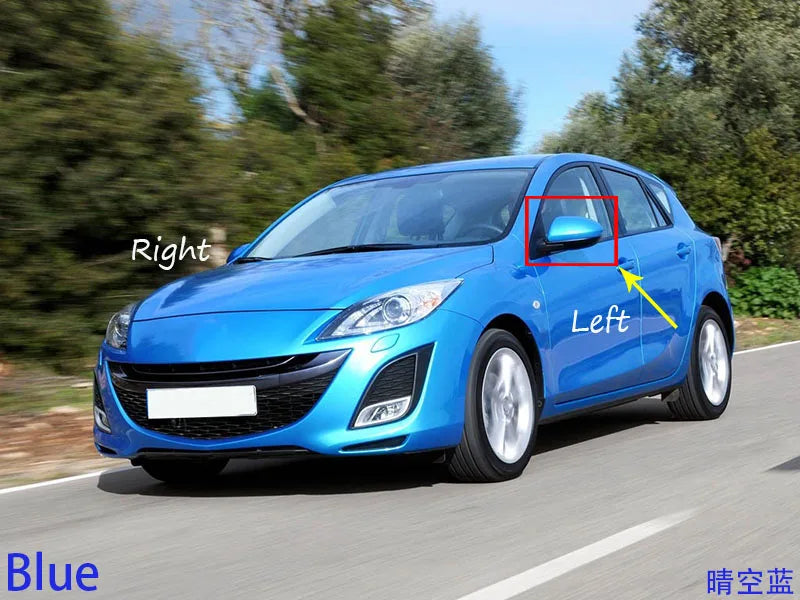 Accessori auto per Mazda 3 Axela BL 2009 ~ 2013 Copertura specchietto retrovisore Custodia a conchiglia per specchietto retrovisore