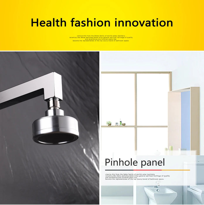 Ciencia Space soffione doccia rotondo in alluminio a risparmio idrico con filtro doccia staccabile può essere pulito