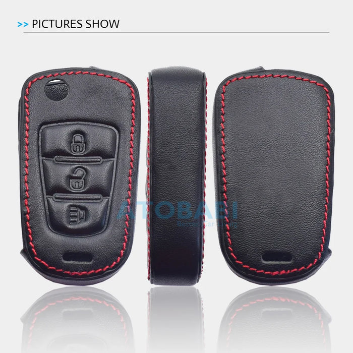 Custodie per chiavi auto in pelle per Great Wall Haval Hover H1 H3 H6 H2 H5 C50 C30 C20R M4 Portachiavi pieghevole a 3 pulsanti Copertura del telecomando