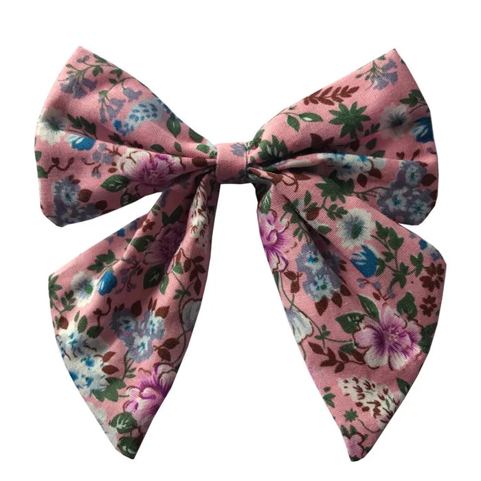 Fiocchi per capelli in cotone e lino Boutique Fermagli per capelli Neonate Donne Grandi mollette per fiocco da marinaio Fermagli per capelli Accessori per capelli Copricapo