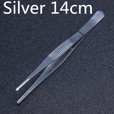 Pinzette per cucina e bar in acciaio inossidabile da 30 cm Pinze per alimenti Cucina Pinzette mediche Strumento da bar