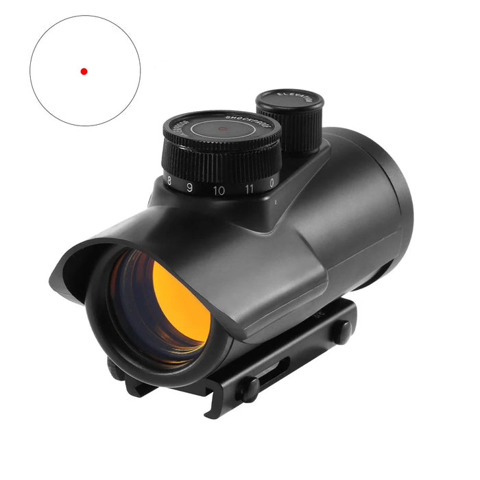 1x40 Red Dot Scope Sight Rifle scope Green Red Dot Collimatore Dot con 11mm/20mm Rail Mount Airsoft Air Hunting
