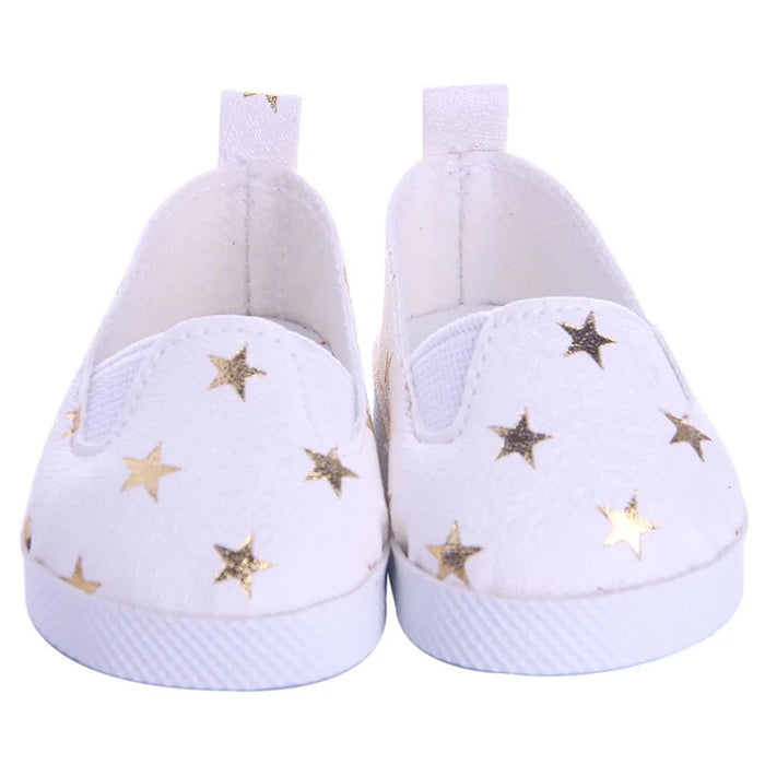 Scarpe da bambola Vestiti Stivali fatti a mano Scarpe da 7 cm per 18 pollici americani e 43 cm Accessori per bambole appena nate per la generazione di giocattoli per ragazze fai da te