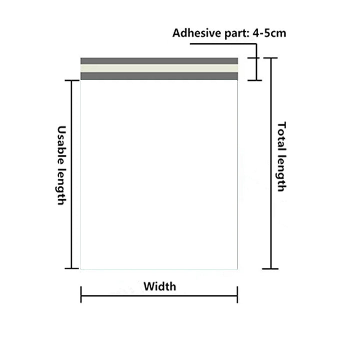 Sacchetti per buste di spedizione sacchetto di immagazzinaggio per buste Express in plastica sacchetti postali di colore bianco grigio sacchetto per corriere con sigillo autoadesivo