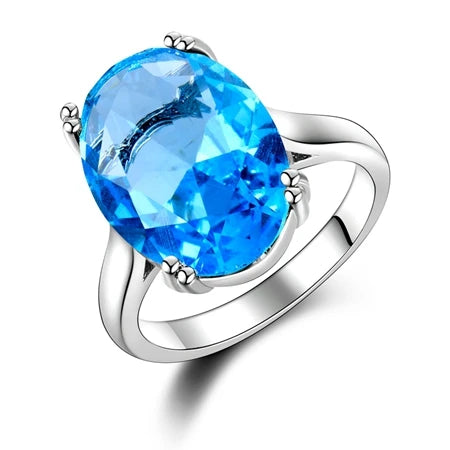 Gioielli da donna di moda S925 Anello in argento Mystic Fire Arcobaleno Topazio Anelli Promozione Elegante gioielli da sposa Anelli Regalo del partito