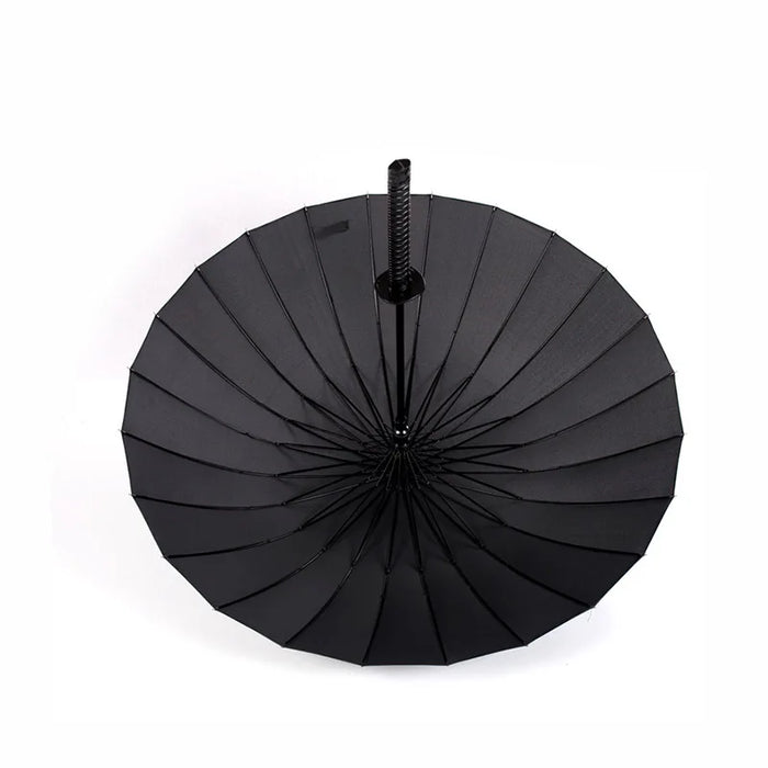 Ombrello creativo con manico lungo, grande spada da samurai antivento, ombrelloni dritti da pioggia solare simile al ninja giapponese, apertura automatica