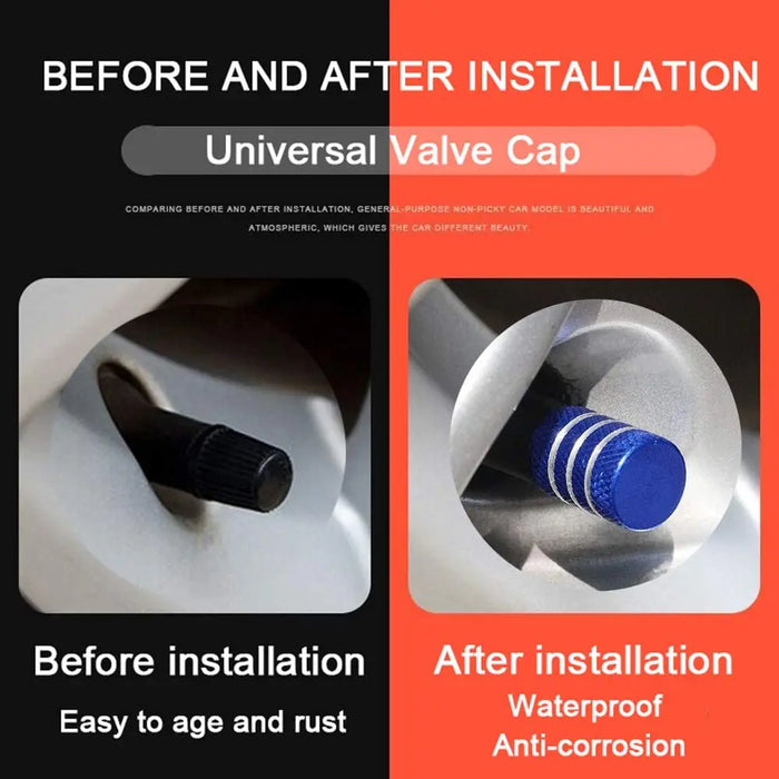 8Pc Cappucci per valvole per pneumatici Copri stelo per cerchioni Tappo per ruota automatico antipolvere Cappucci per capezzoli in lega di alluminio per auto e moto Bici