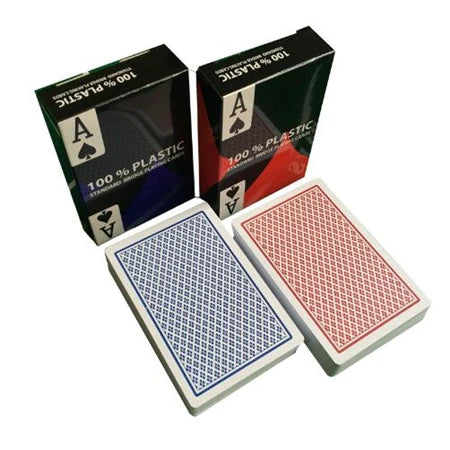 2 pz/lotto Baccarat Texas Hold'em carte da gioco in plastica resistente all'usura impermeabile Poker Card Board Bridge Poker Game Yernea
