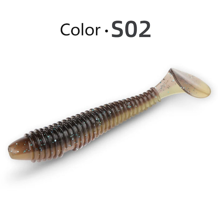 Hy Swing Impact FAT Fishing Lures 75mm 85mm 180mm Paddle Tail esche Wobbler Fishing soft Lure per bass Silicone Bait