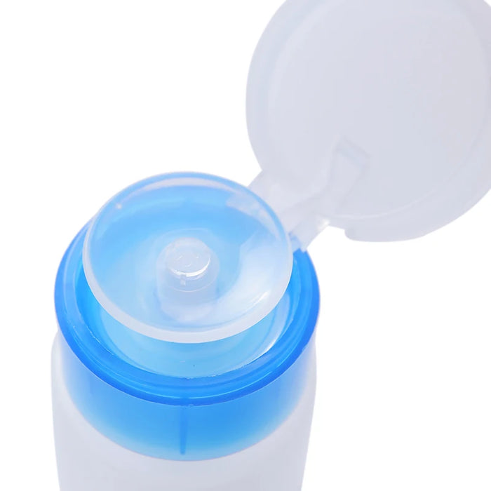 Mini dispenser per nail art da 75 ml, bottiglia vuota, gel acrilico, detergente per rimozione smalto, contenitore per liquidi, piccola pressione