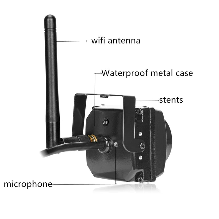 HQCAM Camhi 1920P 1080P Mini impermeabile IP66 Slot per scheda TF Visione notturna IR Telecamera IP Wifi Outdoor Car & Vehicle Flotta & Bird Nest