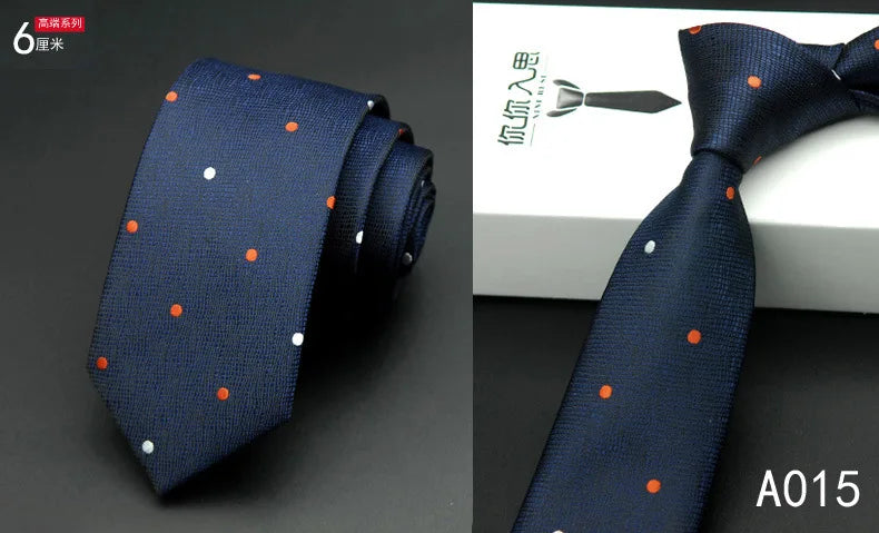Cravatta da sposa per uomo luxury 2024 slim luxury cravate homme corbatas para hombre cravatta nera Fashion Plaid Business gravata 6cm