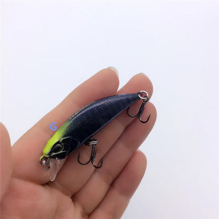 Tsurinoya 4PC 50mm 5g Affondamento Minnow Esca Artificiale per la Pesca Alla Trota Spigola Wobbler Laser Duro Lungo Cast Richiamo di Pesca DW63