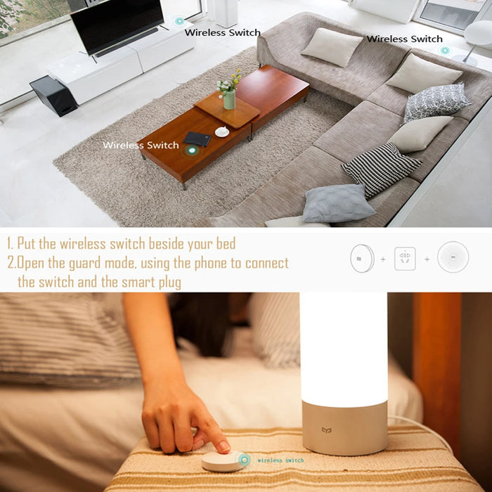 Versione cinese Originale Xiaomi Interruttore Wireless Zigbee Telecomando Intelligente Multifunzione Controllo Domestico per MI Home APP