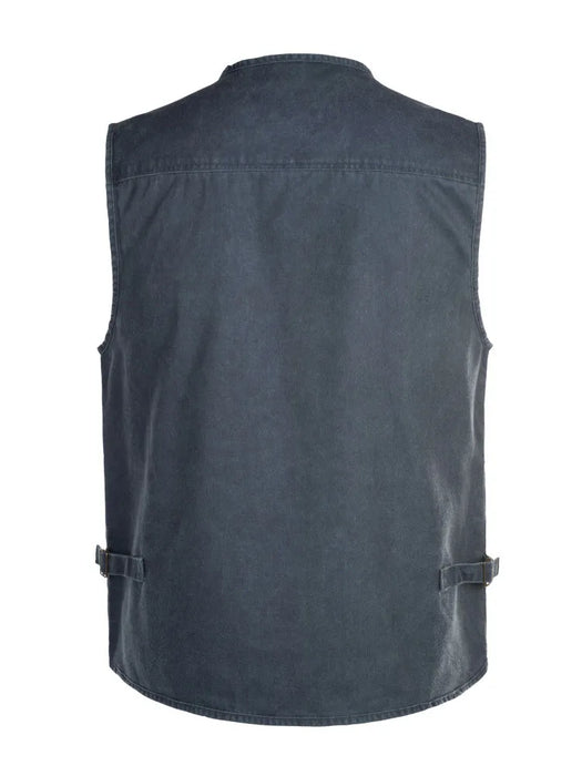 8XL 9XL 10XL Nuovo maschio Casual Estate Gilet senza maniche in cotone di grandi dimensioni con molte 16 tasche Gilet fotografico multitasche da uomo