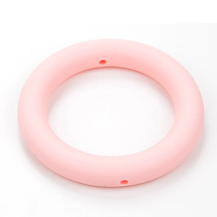 LOFCA Anello per dentizione 65mm Perline in silicone 3 pezzi Collana per massaggiagengive con ciondolo per bambini Ciuccio che fa gioielli in silicone alimentare senza BPA