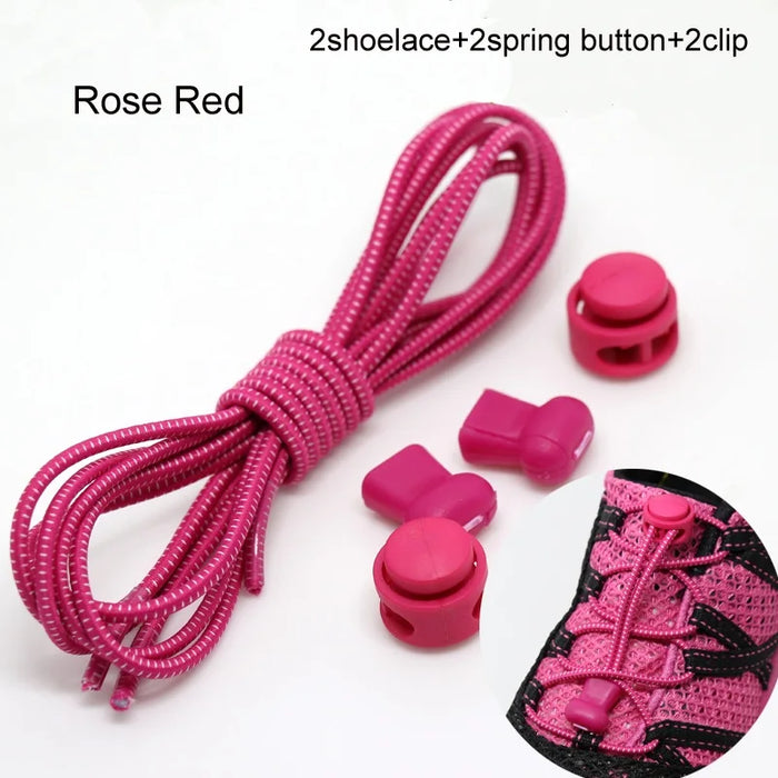 Stretching Lock lace 22 colori un paio di lacci per scarpe con chiusura lacci elastici per scarpe da ginnastica lacci per scarpe Running/Jogging/Triathlon