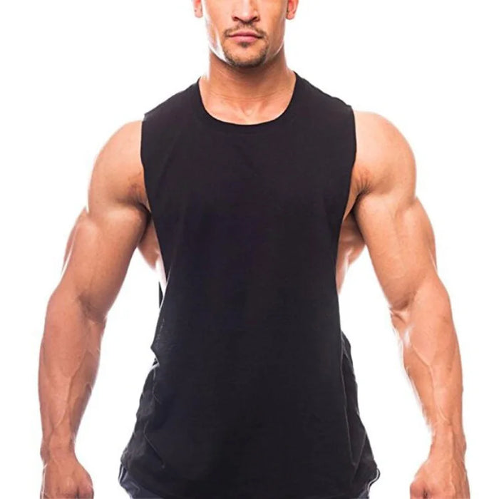 Canotta tinta unita nuovissima Canotta da bodybuilding da uomo Canottiera da palestra Camicia senza maniche Abbigliamento fitness vuoto Abbigliamento sportivo Gilet muscolare