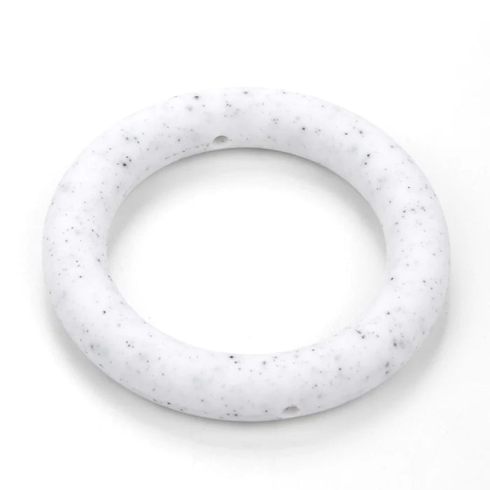 LOFCA Anello per dentizione 65mm Perline in silicone 3 pezzi Collana per massaggiagengive con ciondolo per bambini Ciuccio che fa gioielli in silicone alimentare senza BPA