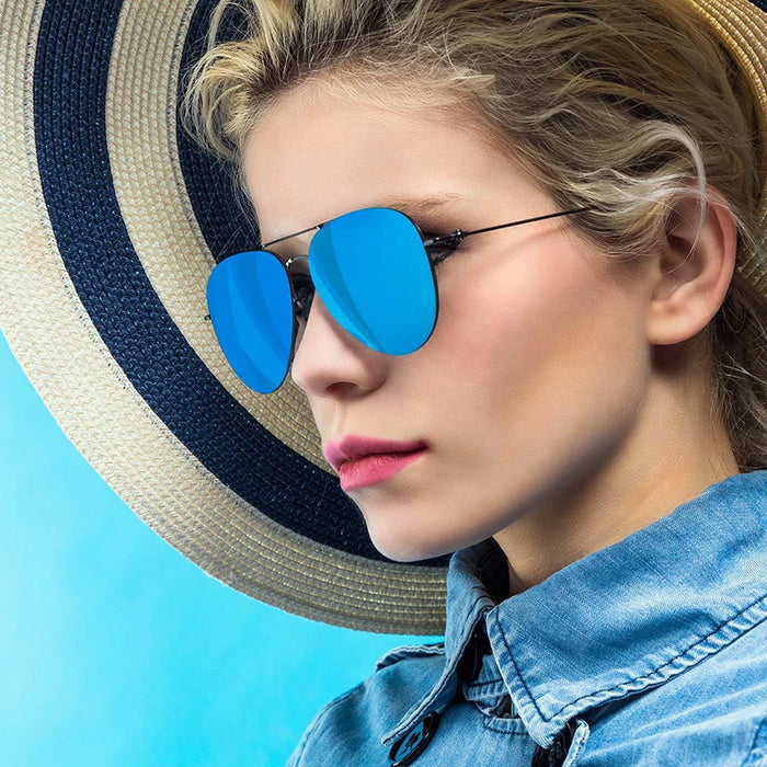 Youpin TS Occhiali da sole pilota polarizzati in nylon Occhiali da sole neutri colorati leggeri a prova di raggi UV per la guida di occhiali da pesca all'aperto