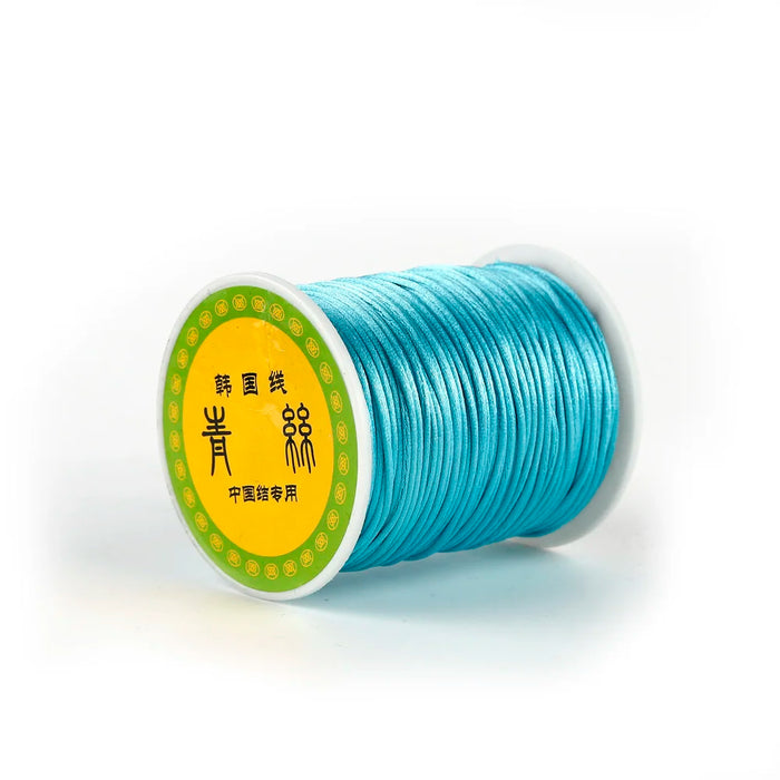 TYRY.HU 20-80 metri Collana masticabile per bambini Accessori 1.5mm/2mm/2.5mm Cavo in nylon di seta satinata per catena ciuccio per bambini Strumenti fai da te