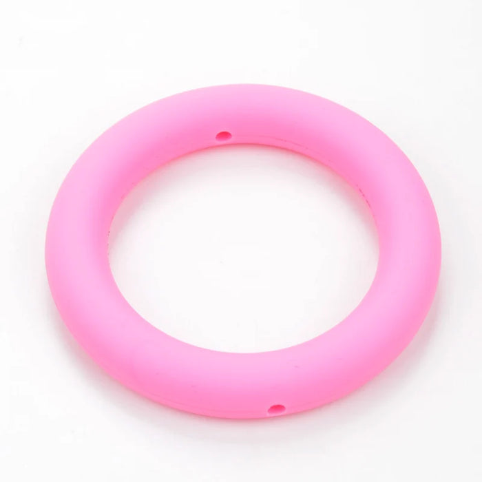 LOFCA Anello per dentizione 65mm Perline in silicone 3 pezzi Collana per massaggiagengive con ciondolo per bambini Ciuccio che fa gioielli in silicone alimentare senza BPA