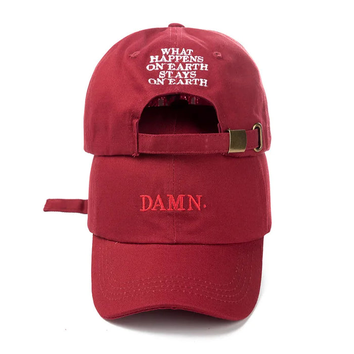 Rapper di alta qualità Kendrick Lamar diavolo cappellino Snapback ricamo diavolo cappello da papà donna uomo berretto da Baseball cappello Hip-Hop osso
