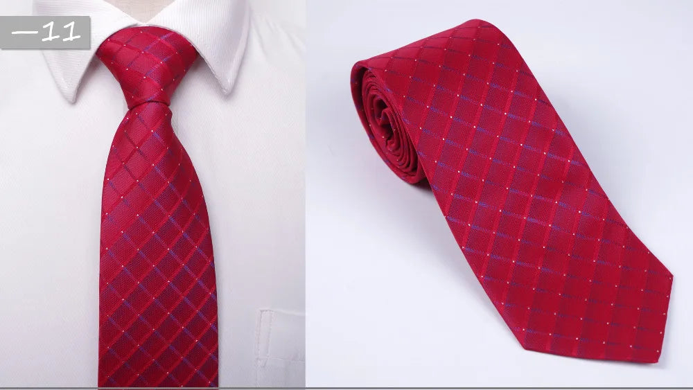 cravatta da sposa classica da uomo d'affari formale da 8 cm, cravatta a righe, accessori per abiti da camicia alla moda