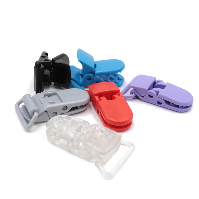 TYRY.HU 5 Pz/lotto Plastica Piatto Ciuccio Clip di Supporto Del Bambino Manichino Succhietto Della Bretella Del Bambino Del Bambino Dentizione Collana Accessori