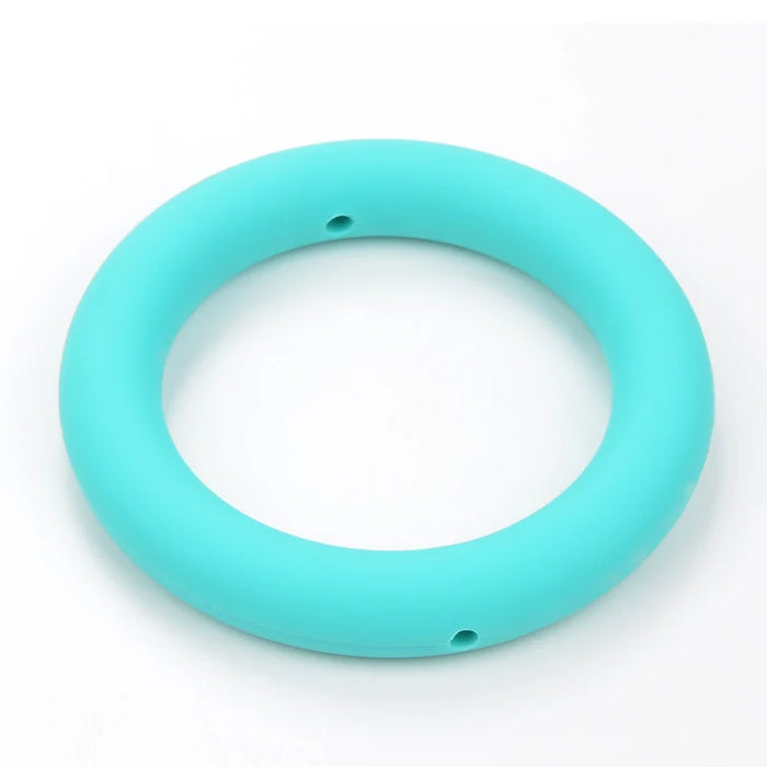 LOFCA Anello per dentizione 65mm Perline in silicone 3 pezzi Collana per massaggiagengive con ciondolo per bambini Ciuccio che fa gioielli in silicone alimentare senza BPA