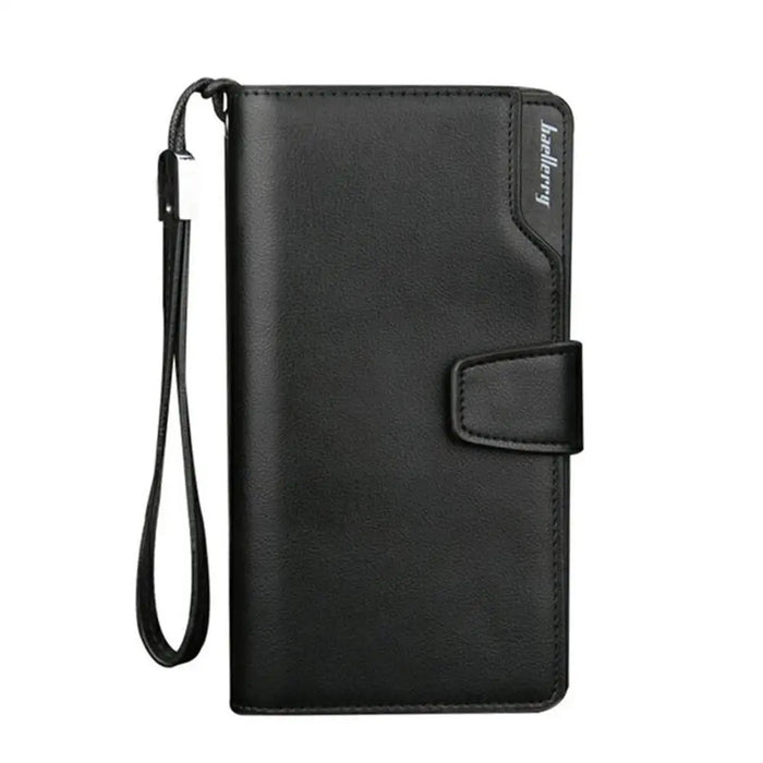 Baellerry portafogli da uomo stile lungo porta carte di alta qualità borsa da uomo con cerniera portafoglio in pelle PU di marca di grande capacità per uomo