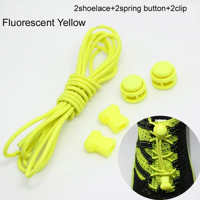 Stretching Lock lace 22 colori un paio di lacci per scarpe con chiusura lacci elastici per scarpe da ginnastica lacci per scarpe Running/Jogging/Triathlon