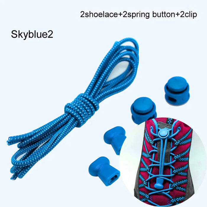 Stretching Lock lace 22 colori un paio di lacci per scarpe con chiusura lacci elastici per scarpe da ginnastica lacci per scarpe Running/Jogging/Triathlon