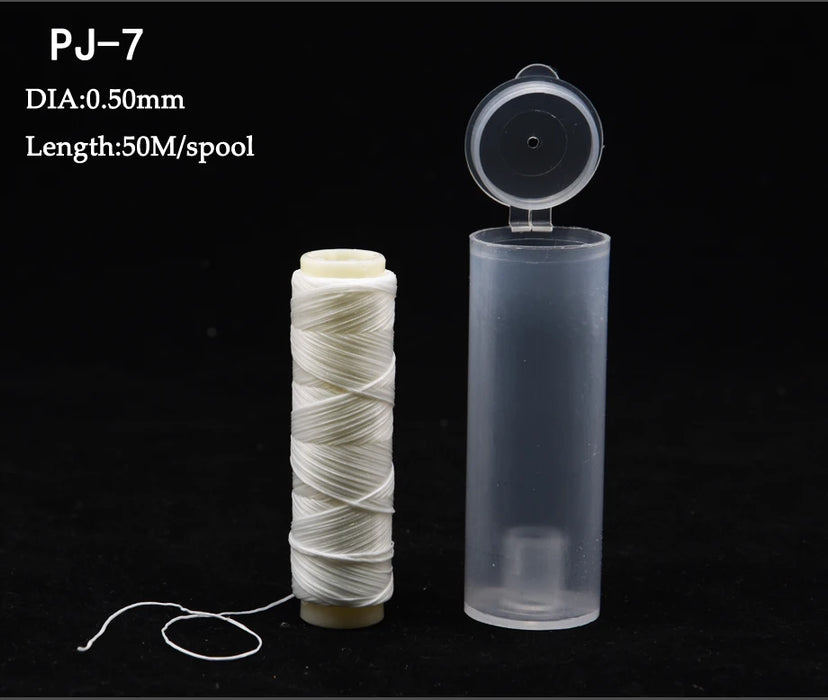 1pc PJ1/2/3/4/5/7 Poliestere ad alta resistenza Esca Filo elastico Bobina Accessori per la pesca in mare Affrontare Linea di esche da pesca invisibile