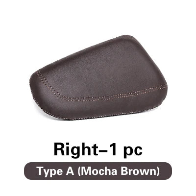 Ginocchiera per auto in vera pelle cuscino per gamba cuscino di riposo per BMW F20 F30 G20 E90 E60 F10 E46 G30 E92 E36 E87 accessori interni