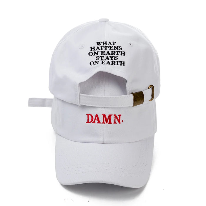 Rapper di alta qualità Kendrick Lamar diavolo cappellino Snapback ricamo diavolo cappello da papà donna uomo berretto da Baseball cappello Hip-Hop osso