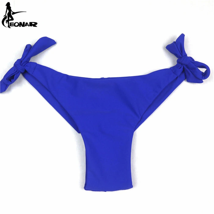 EONAR Bikini 2022 costume da bagno donna solido Bikini taglio brasiliano Set Bikini Push Up costumi da bagno Femme costumi da bagno Sport abbigliamento da spiaggia