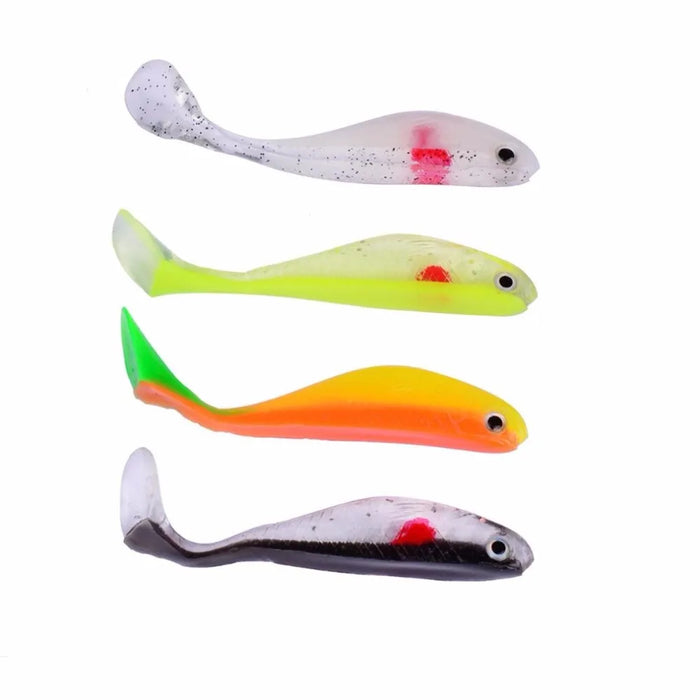 5 Pz/lotto Richiamo di Pesca Alla Carpa Esca In Silicone Swimbait Attrezzatura Da Pesca 8 cm 5.3g Isca Richiamo Morbido Artificiale Tutto Per La Pesca